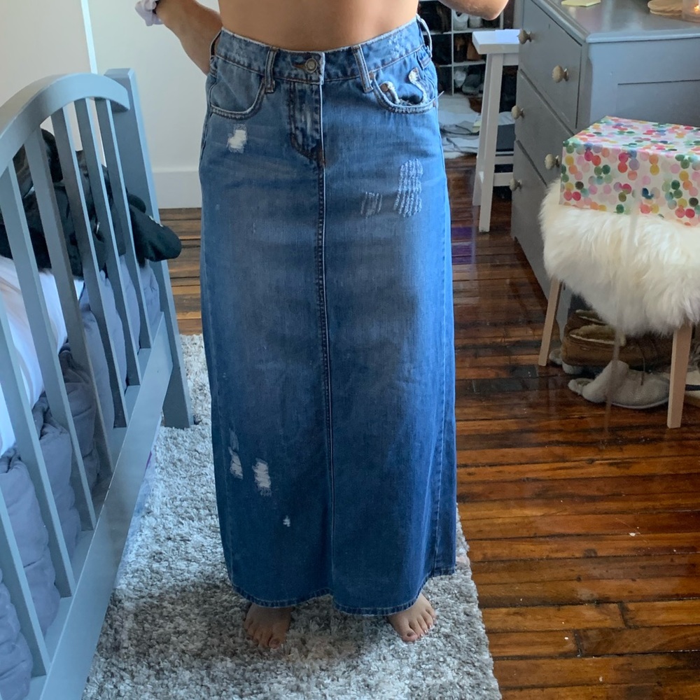 Stetson Long Denim skirt.